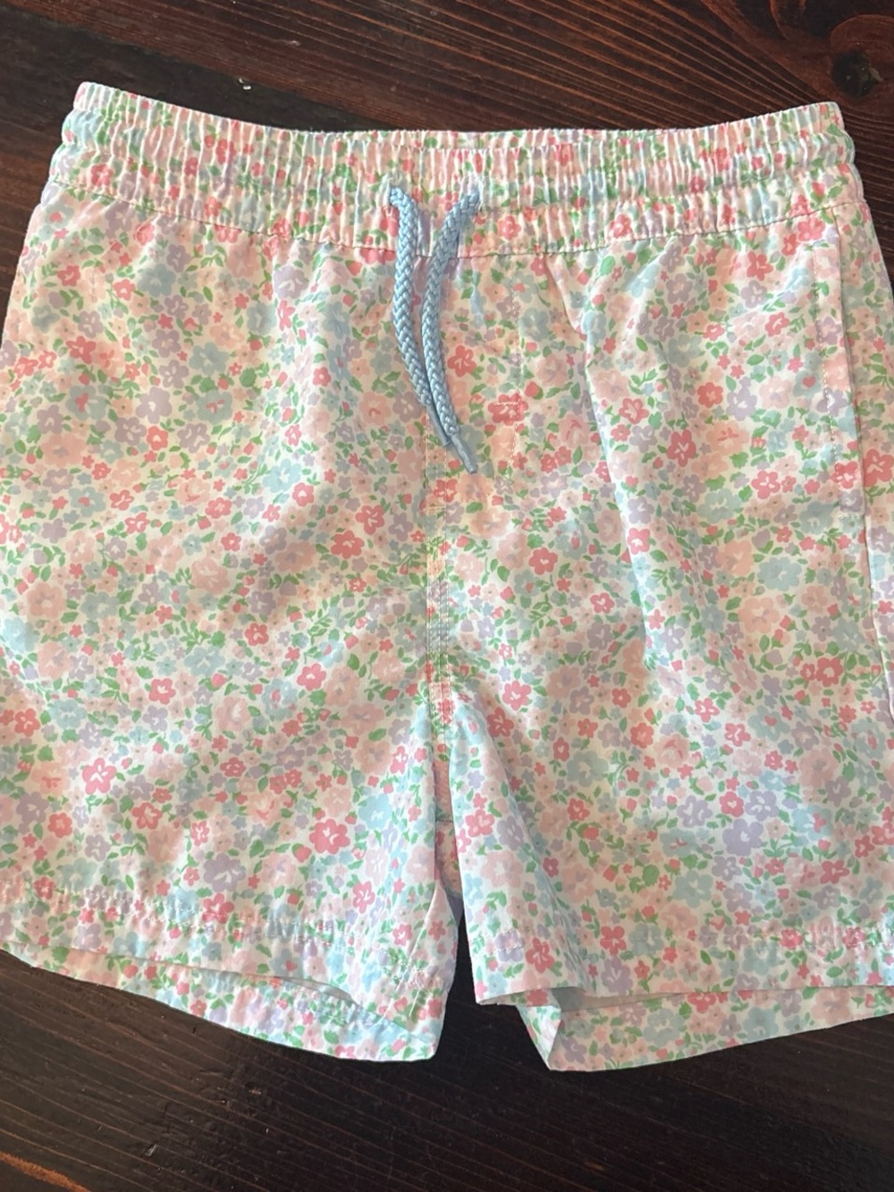 The Beaufort Bonnet Company Kids Floral Swim Trunks -